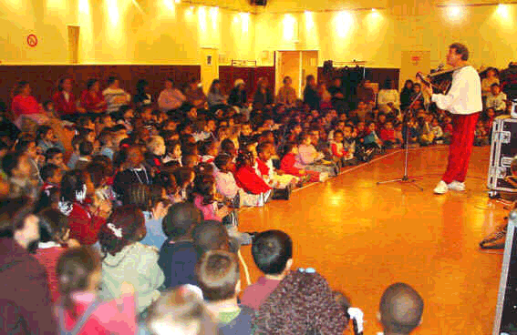 Pierre Lozère en milieu scolaire